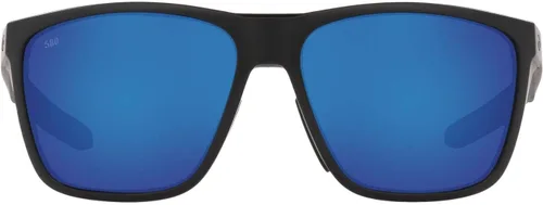 Vista 9 de Costa Man - Gafas de sol con montura negra mate, lentes de espejo azul, 2.44 pulgadas Deep Water Camo/Azul Espejo 20.46 oz