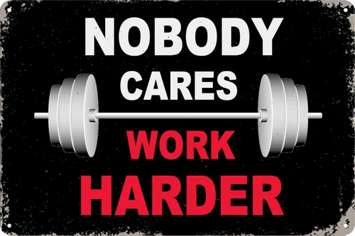 Vista 15 de Póster de disciplina para gimnasio, carteles de entrenamiento para gimnasio en casa, decoración de pared de metal, divertidos carteles de lata