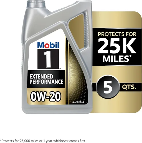 Vista 5 de Mobil 1 - Aceite sintético Extended Performance 0W-20 para motor, 5 cuartos de galón