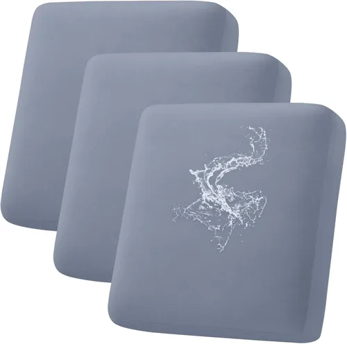 Vista 74 de hyha Fundas de cojín impermeables para sofá, funda elástica para asiento de sofá para perro, lavable, antideslizante, impermeable, fundas de cojín
