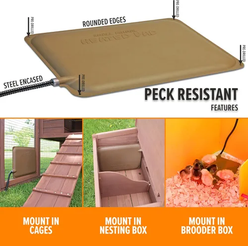 Vista 3 de K&H Pet Products Thermo-Peep tapete térmico, no aplica, Bronceado