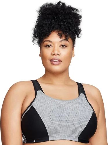 Vista 9 de Glamorise Sujetador deportivo de doble capa con control personalizado para mujer