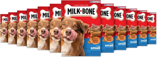 Vista 16 de Milk-Bone Galletas para Perros con Sabor a Mantequilla de Maní con Saborizantes Naturales y Artificiales - Golosinas Crujientes para Perros - 7