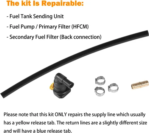 Vista 4 de Para Ford F250 F350 F450 F550 6.7L, kit de reparación de conector de línea de suministro de tanque de filtro de combustible diésel 2011-2022