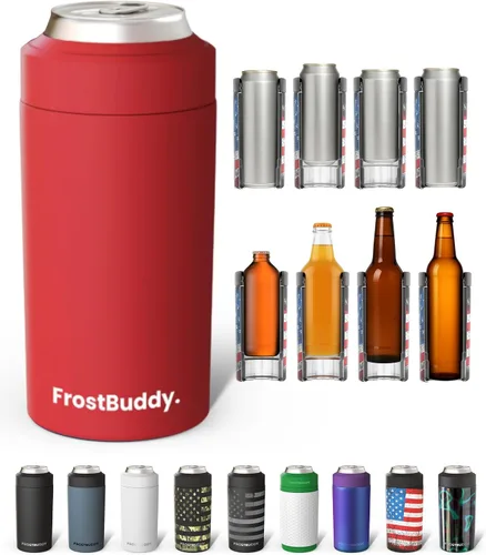 Vista 36 de Frost Buddy - Enfriador universal de latas, aislante de latas de acero Se adapta a latas delgadas de 12 onzas, 16 onzas, niños altos