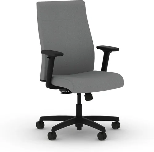 Vista 20 de HON Ignition 2.0 - Silla de oficina de tela, tapizada, brazos ajustables, silla de oficina ergonómica ejecutiva reclinable, con inclinación