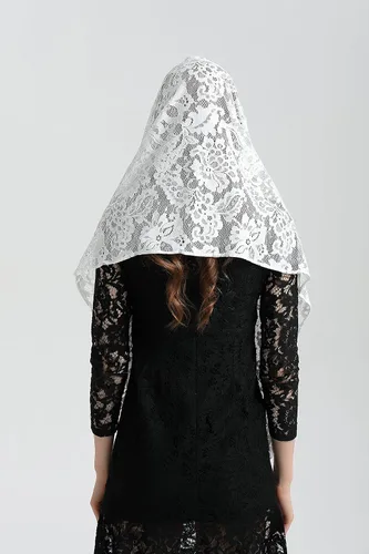 Vista 6 de Mantilla Veil Catholic Mantilla V25 - Velo ortodoxo