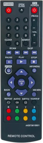 Vista 7 de AKB73615801 Reemplazo de control remoto para LG Blu-Ray Disc DVD Player BD220 BD630 BP125 BP125N BP135W-N BP200 BP220 BP220N BP320 BP320N BP325 N