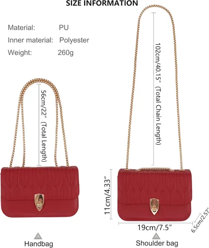 Vista 5 de PORT&LOTUS Bolsos pequeños de cuero de la PU para las mujeres, bolso pequeño de mano de las mujeres monederos bolso de hombro para las mujeres
