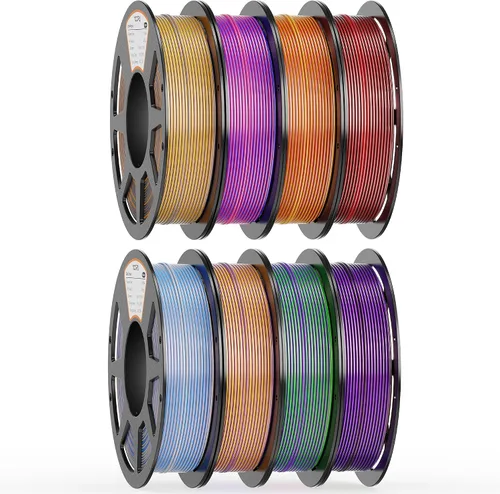 Vista 40 de Paquete de filamento PLA de 0.069 pulgadas, 8 colores vibrantes, apto para Pla Bundle-250gx8-112020006