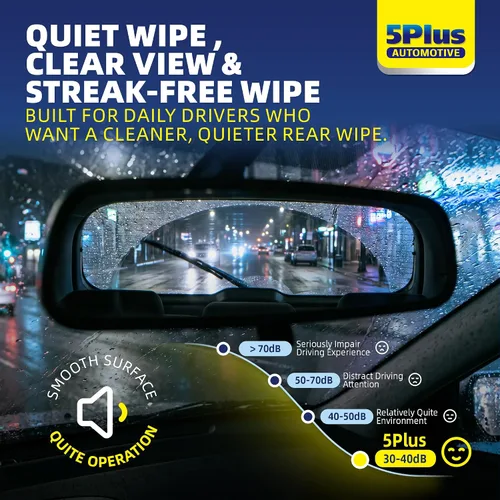 Vista 5 de 5 PLUS RearQuiet Limpiaparabrisas Trasero De 8 Pulgadas, Limpiaparabrisas