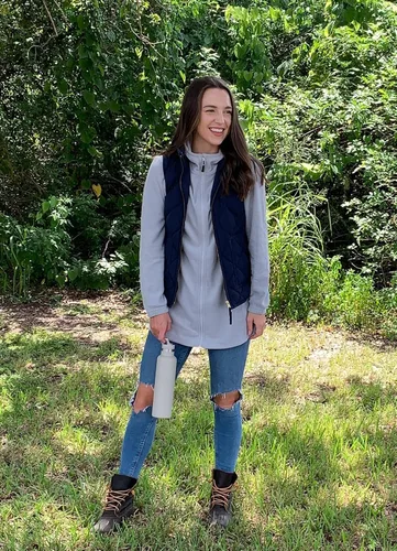 Vista 5 de BALEAF Chaqueta larga de forro polar con capucha y cremallera completa para mujer, abrigo de invierno suave y ligero