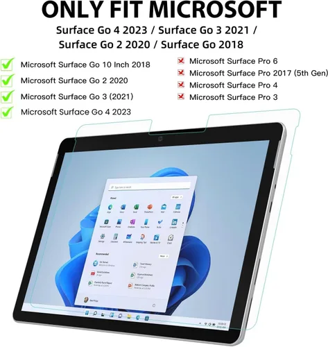 Vista 2 de Moko Protector de pantalla similar al papel para Surface Go, escribe, dibuja y dibuja con el lápiz Surface como en papel, película PET antirreflejo