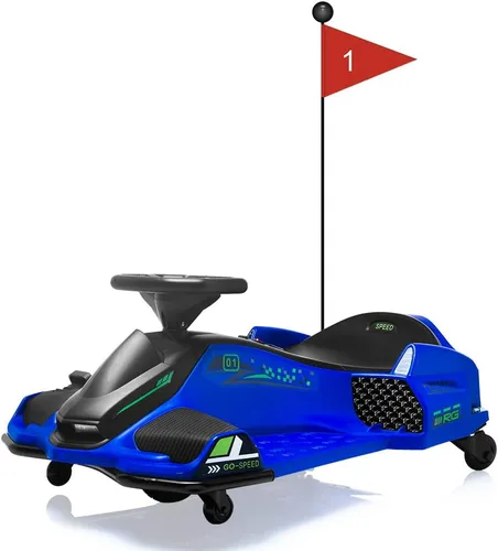 Vista 10 de Coche de deriva para niños de 12 V, motor eléctrico 7ah de 45 W, velocidad Negro