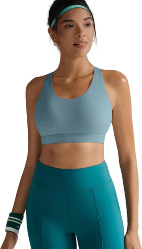 Vista 2 de RUNNING GIRL - Sujetadores deportivos para mujer, sujetadores deportivos con tiras acolchadas y espalda cruzada de apoyo medio con copas extraíbles