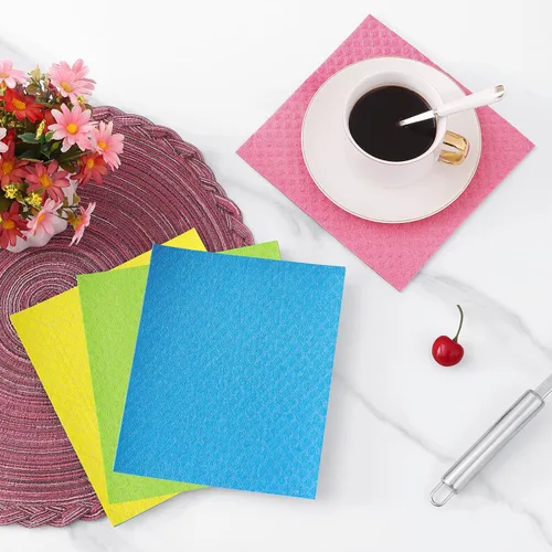 Vista 6 de Homaxy - Paños de cocina suecos para cocina, paquete de 10, surtido