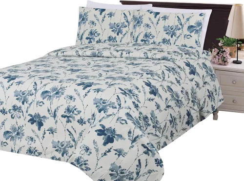Vista 15 de Marina Decoration Ropa de cama ultra suave y sedosa con bolsillo profundo con estampado rico de rayón derivado de bambú para todas las estaciones