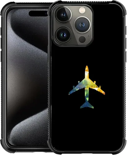 Vista 149 de CARLOCA Funda compatible con iPhone 15, increíble patrón de luz espacial nebulosa para niñas y niños, ultra protección, a prueba de golpes