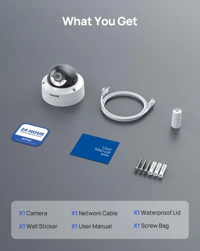 Vista 9 de ANNKE Cámara de seguridad C800 4K 8MP PoE con foco de visión nocturna a color, detección de vehículos y humanos AI, grabación 24/7 con audio, IP67