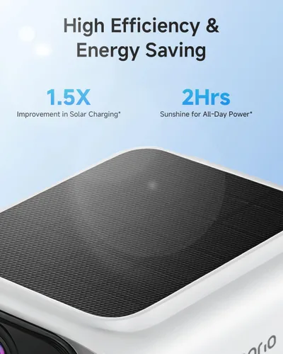 Vista 7 de Noorio 2K 4MP Solar Security Camera, 2.4/5G WiFi, Color Night Vision, SB400