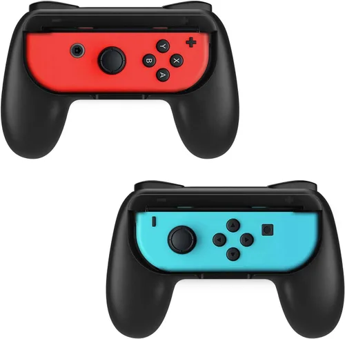 Vista 3 de Beastron Joy Con Grips compatible con Nintendo Switch kit de mango para Nintendo Game Switch Joy Con 4 unidades acabado mate
