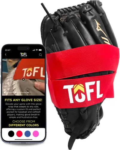 Vista 10 de TOFL Banda de guante de béisbol para moldear guantes Correa elástica con cierre ajustable para formar y almacenar bolsillos Accesorio de cuidado
