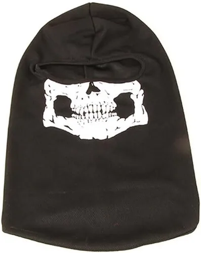 Vista 3 de Pasamontañas de calavera fantasma de cara completa para Halloween, esqueleto, esquí, bicicleta, cosplay, máscara para deportes