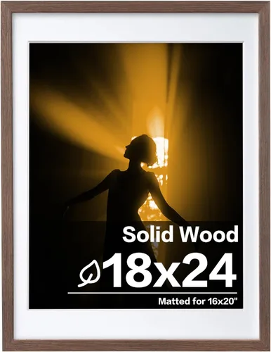 Vista 75 de Egofine - Portarretratos de 4 x 6 pulgadas, de madera maciza con plexiglás, para fotos de 3.5 x 5 con paspartú o de 4 x 6 sin paspartú, para colocar