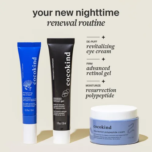 Vista 5 de Cocokind Gel de retinol avanzado 0.5%, mejora la apariencia de líneas finas y textura desigual sin irritación, aloe y cica para prevenir