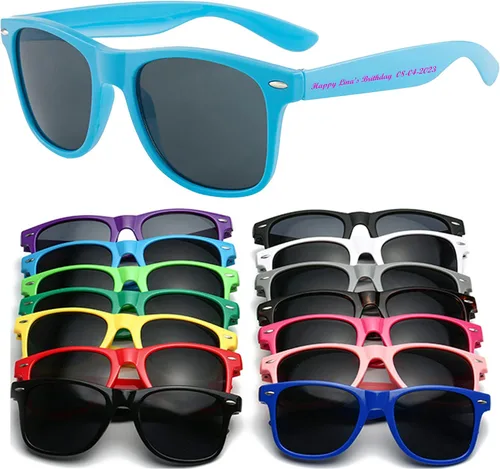 Vista 22 de Gafas de sol de boda personalizadas, gafas de sol personalizadas para invitados, cumpleaños y despedida de soltero