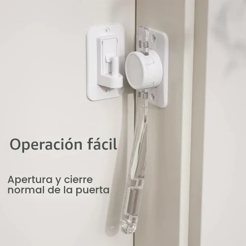 Vista 6 de EUDEMON Paquete de 1 protector de pellizco para puerta a prueba de niños, tope de puerta de bebé y pestillo de puerta, manija de palanca de puerta