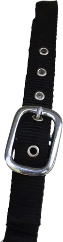 Vista 5 de CHALLENGER Caballo Nylon Neopreno Cómodo Cabestro Ajustable w/Plomo Negro 606204BK