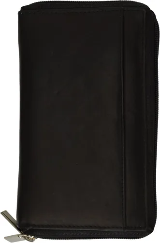 Vista 4 de Marshal Cartera estándar de cuero genuino para mujer #4575CF Negro