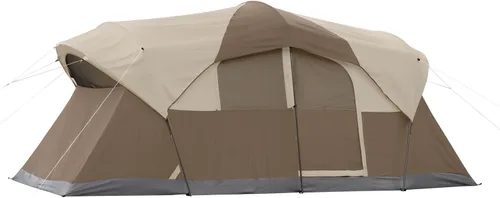 Vista 4 de Coleman WeatherMaster Camping Tent with Rainfly & Room Divider, Spacious Weatherproof Family Tent with Carry Bag