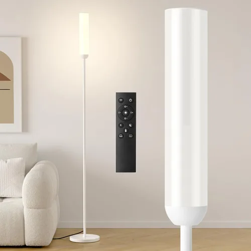 Vista 8 de Juego de 2 lámparas LED de pie con mando a distancia, interruptor de pie, color negro Stepless Adjustable 3000K-6500K Colors,30-100%