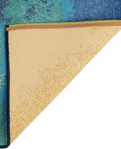 Vista 7 de Unique Loom Outdoor Coastal Collection - Alfombra rectangular de 2 x 3 pies 1 pulgada, multicolor y marfil