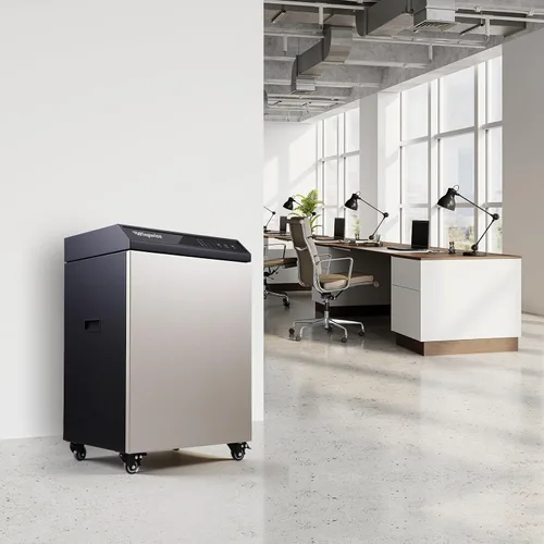 Vista 7 de Wingwise Trituradora de papel comercial de 15 hojas resistente para oficina