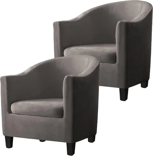 Vista 28 de Fundas de terciopelo para sillones, fundas de elastano para sillones, fundas elásticas para sillas de bañera, fundas protectoras para muebles, funda