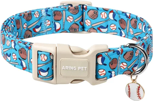 Vista 32 de Aring Pet Collar de algodón, ligero y ajustable, con hebilla de liberación rápida para perros pequeños, medianos y grandes, para cachorros, rosa