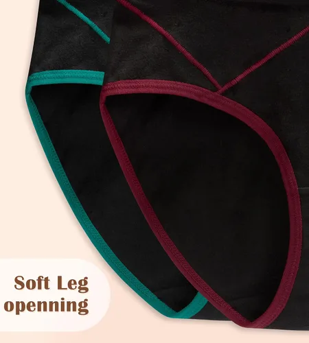 Vista 5 de Ropa interior de cintura alta para mujer, de algodón, suave, transpirable, paquete múltiple (talla regular y grande)
