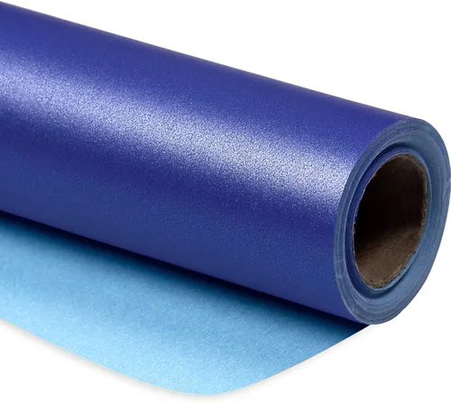 Vista 16 de RUSPEPA Papel de regalo negro mate, color liso perlado, papel lustre perfecto para bodas, cumpleaños, Navidad, baby shower, 17 pulgadas x 32.8 pies