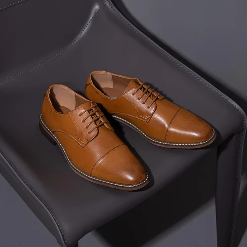 Vista 5 de Vostey Zapatos de vestir para hombre, zapatos de vestir formales para hombres, zapatos de vestir de negocios Derby