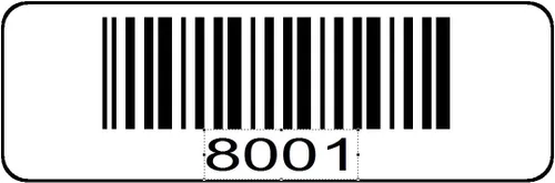 Vista 9 de 1000 etiquetas numeradas, 0001 a 1000 rollos de códigos de barras serie preimpresos, calcomanías secuenciales de código de barras de 1-1/2 x 1/2