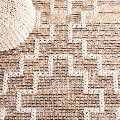 Vista 6 de SAFAVIEH Natural Fiber Collection - Alfombra de pasillo de 2 pies 3 pulgadas x 9 pies, natural y marfil, diseño de yute de tejido plano, ideal