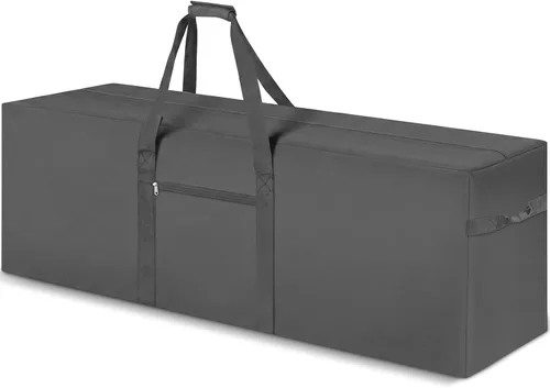 Vista 9 de Bolsa de lona de almacenamiento grande, Negro, Bolsa de lona