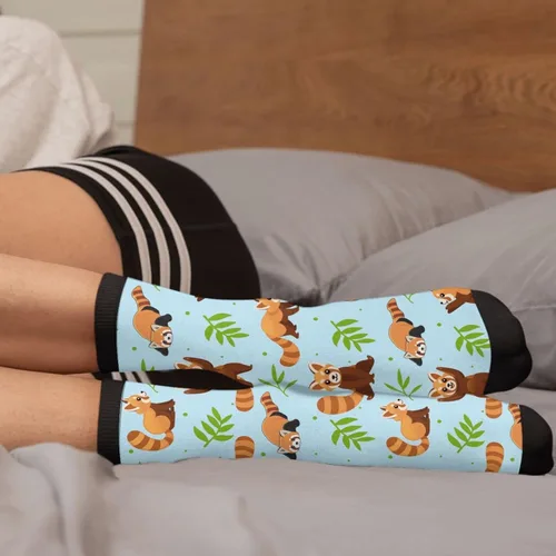 Vista 5 de Calcetines altos novedosos para mujeres y hombres