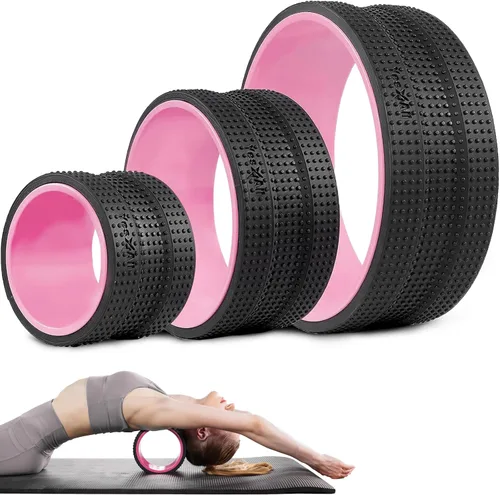 Vista 7 de Yes4All Yoga Wheel Roller, 500 lb Capacity Back Cracker Roller for Comfort HIPS & Neck, Available in 6”/10”/12” Sizes