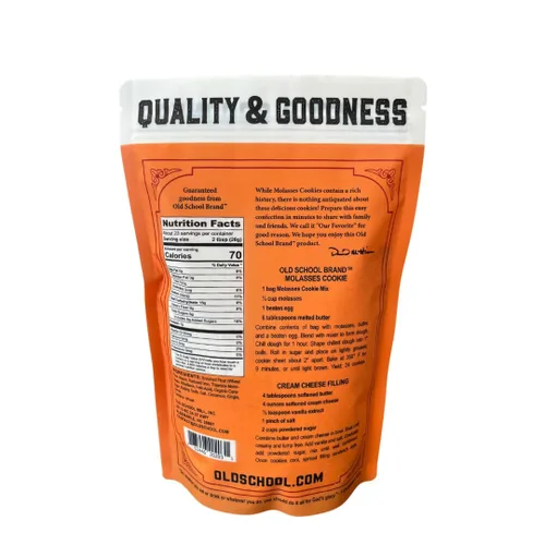 Vista 2 de Old School Brand™ Auténtica mezcla de galletas de melaza Azúcar sin refinar Especias cálidas reales Solo tienes que añadir melaza, huevo