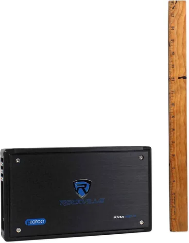 Vista 2 de Amplificador estéreo RockvilIe RXM8BTB de 8 canales y 1500 vatios Bluetooth para coche