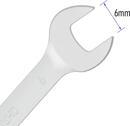Vista 4 de Llave combinada de trinquete de cabeza flexible de 0.236 in, métrica, 72 dientes, caja de trinquete de 12 puntos, herramientas de llave de extremo